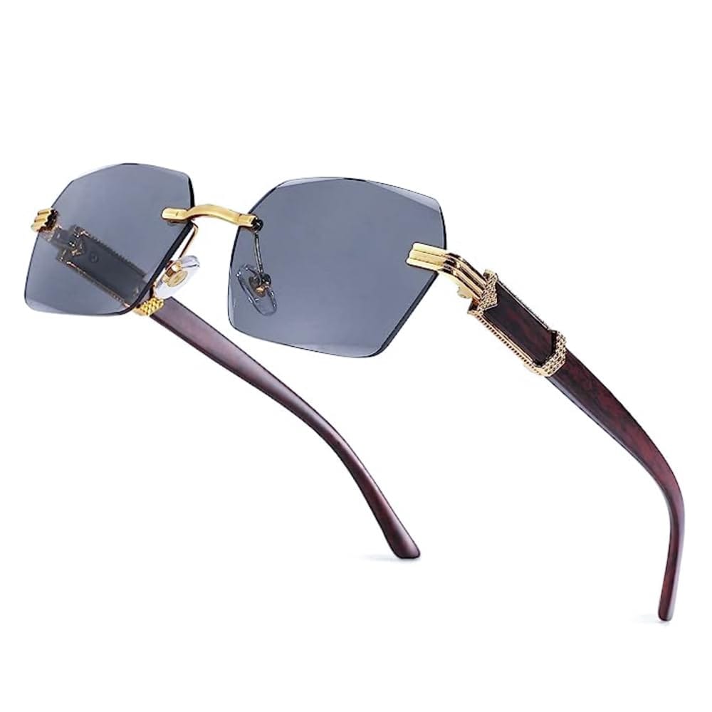 Rimless Rectangle (Aurex Premium) Sunglasses
