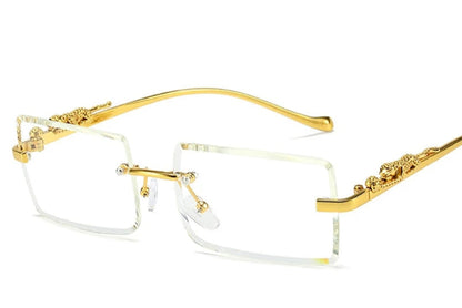 Rimless Square glasses