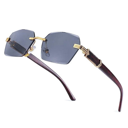 Rimless Rectangle (Aurex Premium) Sunglasses