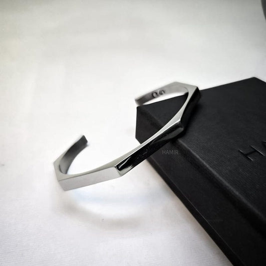 Hexagon cuff bracelet