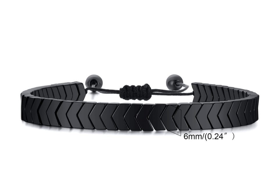 Softones Hematite Arrow Bracelet for Men