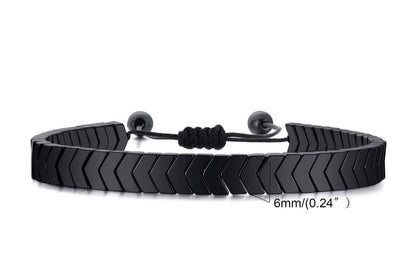 Softones Hematite Arrow Bracelet for Men