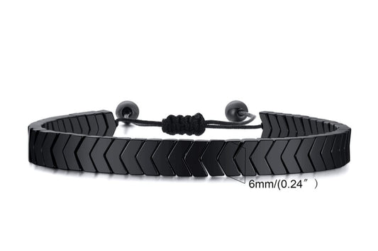 Softones Hematite Arrow Bracelet for Men