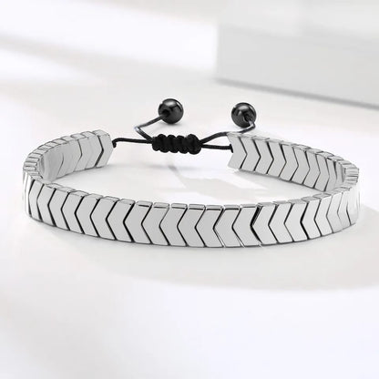 Softones Hematite Arrow Bracelet for Men