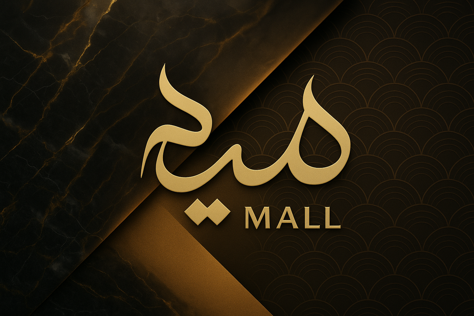 Stylish banner with luxurious background and SYEDᴹᵃˡˡ logo